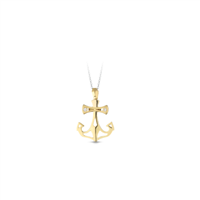 Necklace CikOrefice Gioielli Man in Gold Diamante 0.016 Ct CIOUOMO21/OGPG - CIOUOMO21/OGPG